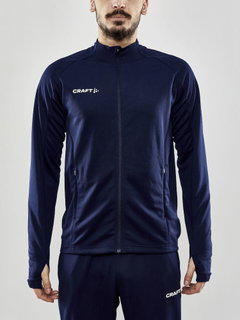 Craft Training Jacket Evolve Full Zip - durable mid-layer jacket made of stretch material - navy blue Men